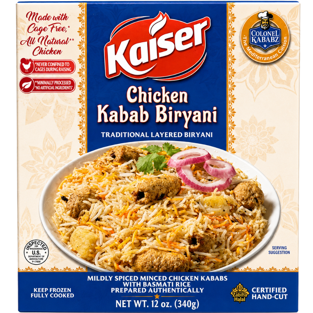 MF3004 – Kaiser Chicken Kabab Biryani 8 x 340 gr