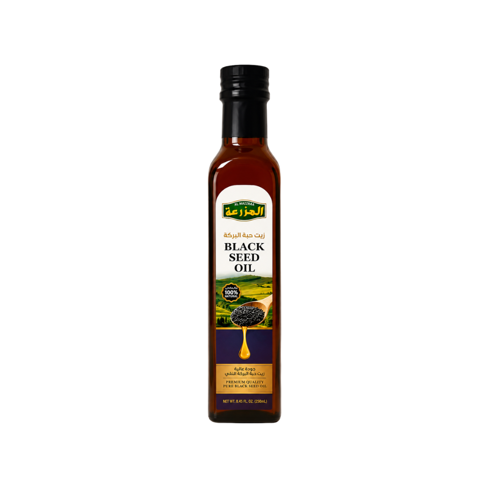 OL03 – Almazrah Black Seeds Oil 12 x 8.5 Fl (250 ml)