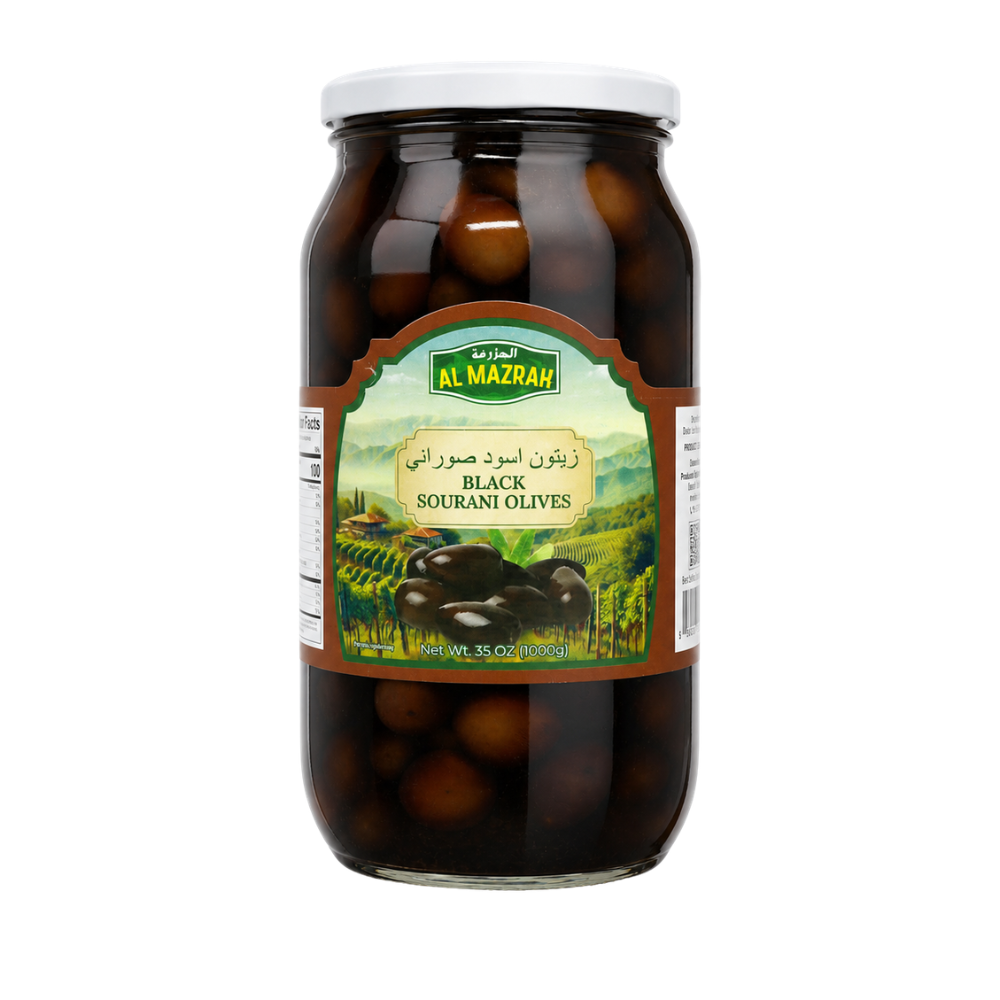 OV0506 - AL Mazrah Sourani Black Olives 12 x 1 kg