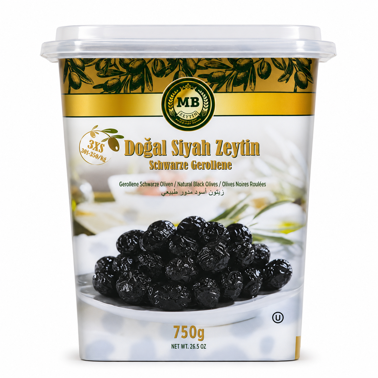 OV06B – MB Black Olives Sele 6 x 26 oz (750g)