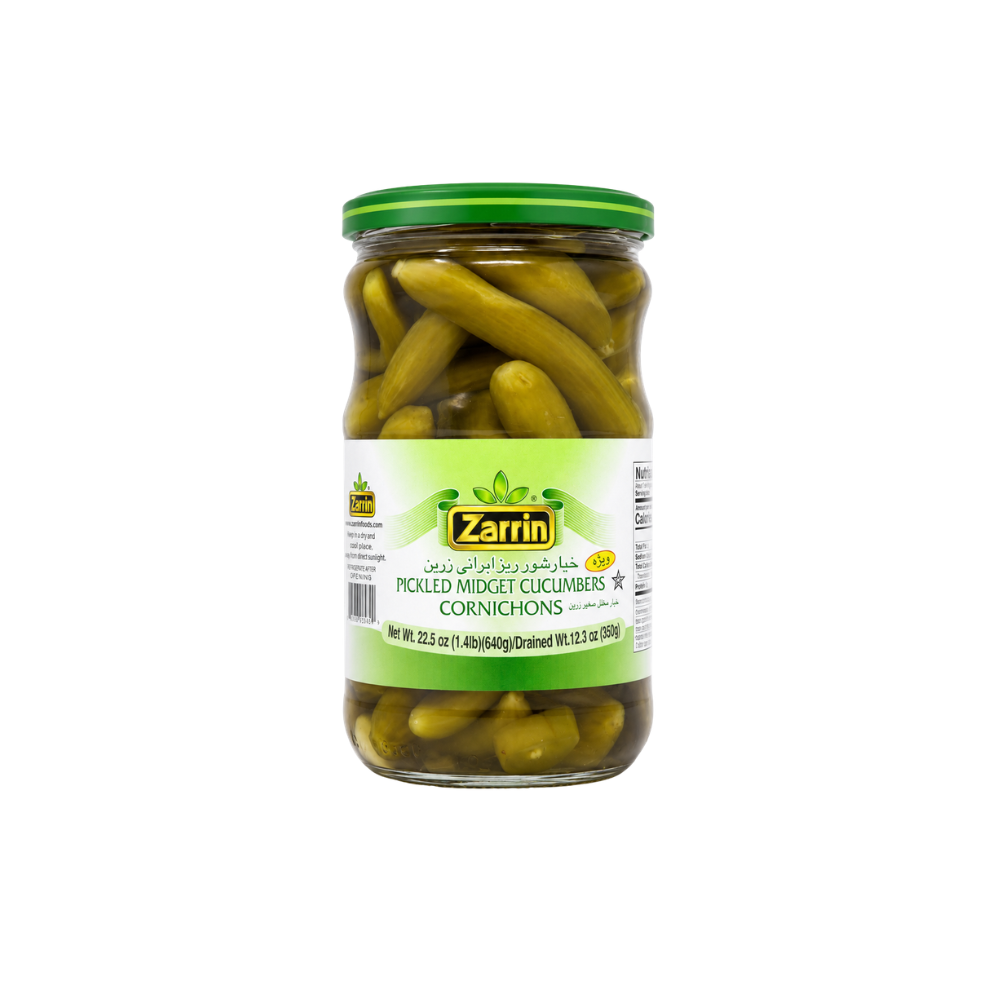 PK30 - Zarrin Midget Pickled Cucumber 12 x 23.3 oz (660ml)
