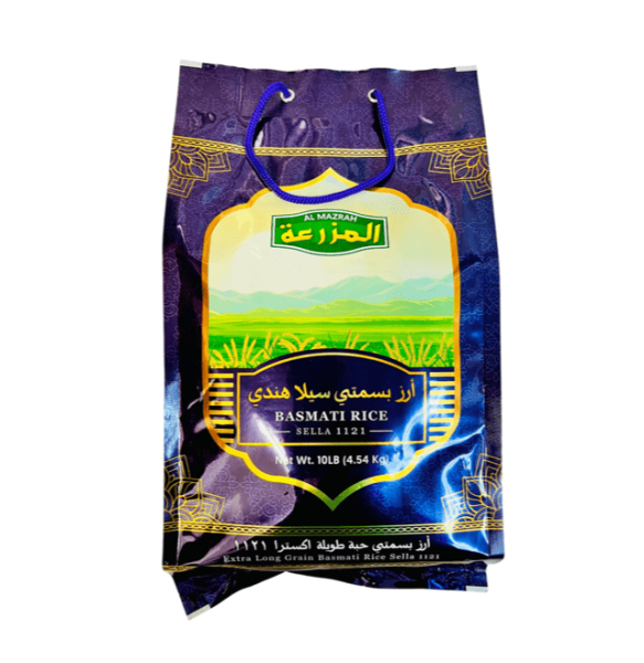 R01 - Al Mazrah Extra Long Basmati Sella Rice 4 x 10lbs