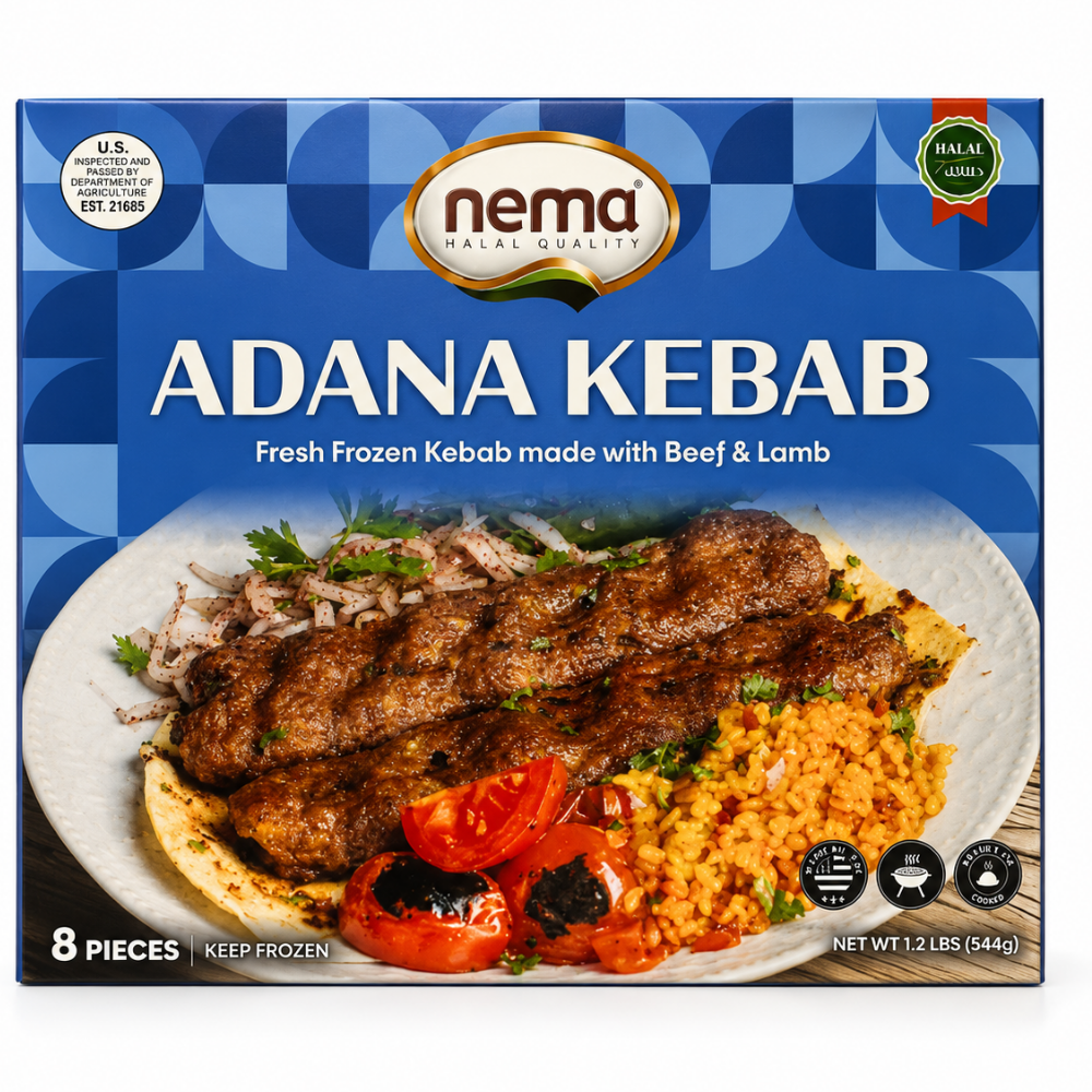 RT04A – Nema Beef & Lamb Adana Kebab 16 x 1.2 lb