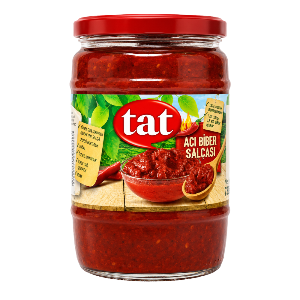 SC02BB - Tat Hot Pepper Paste - ACI BiBER SALCASI 12 x 550 g