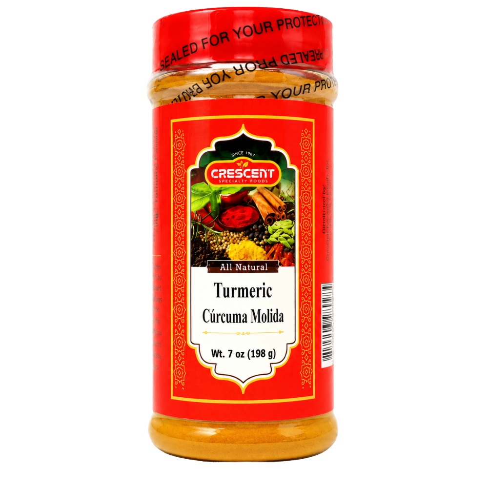 SP12G – Crescent Turmeric Jars 12 x 7 oz. (198g)