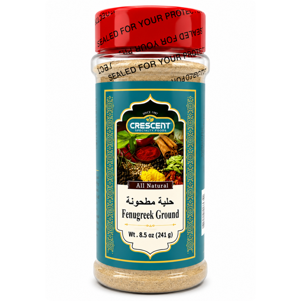 SP13F – Crescent Ground Fenugreek 12 x 8.5 oz. (241g) Jars