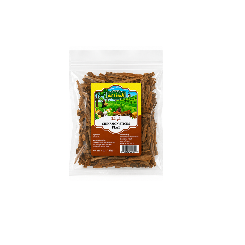SP32DA – Al Mazrah Flat Cinnamon Sticks 24 x 4 oz Bags