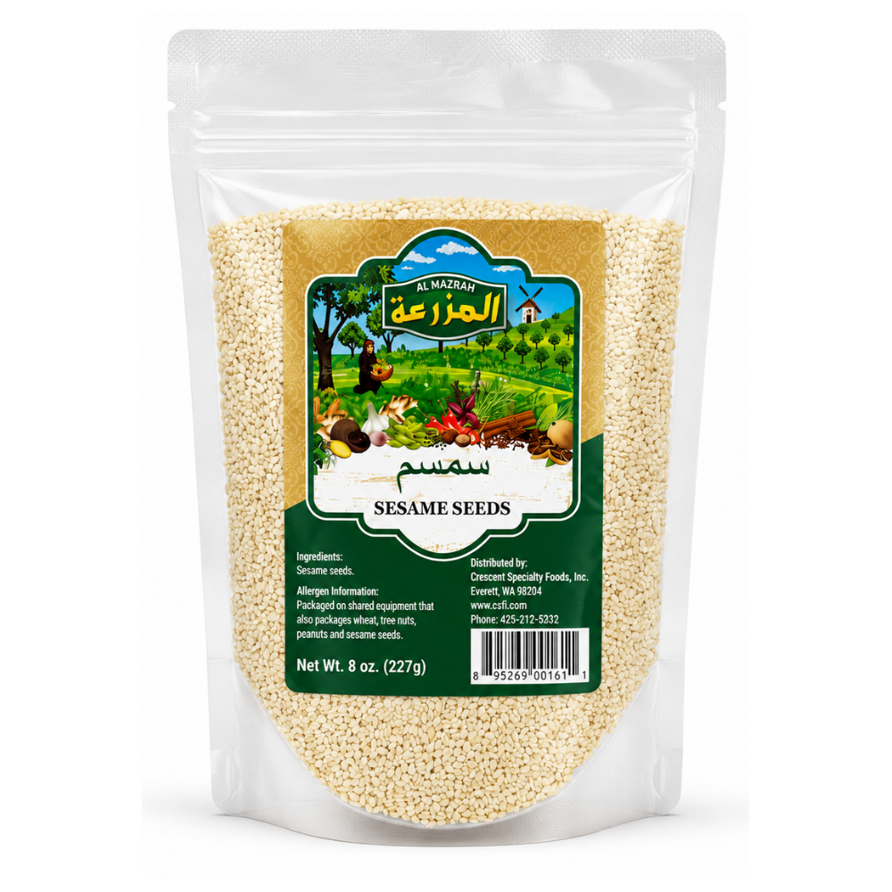 SP92 – Almazrah Sesame Seed Hulled 24 x 8 oz. Bags.