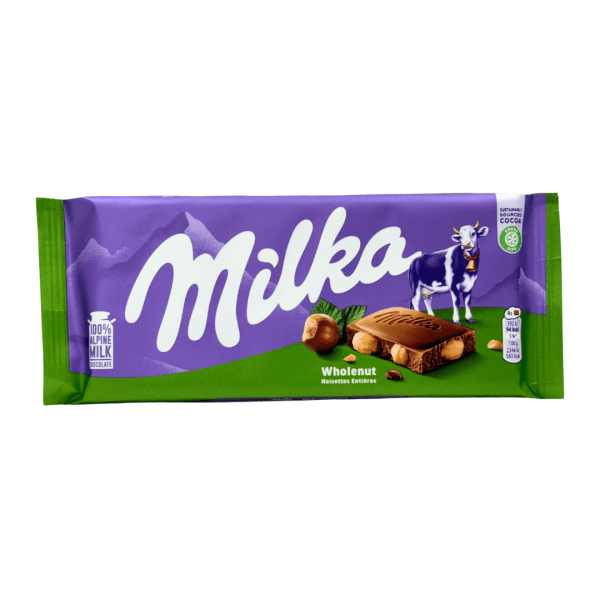 SW08K - Milka Whole HazelNuts Bars 17 x 100 gr