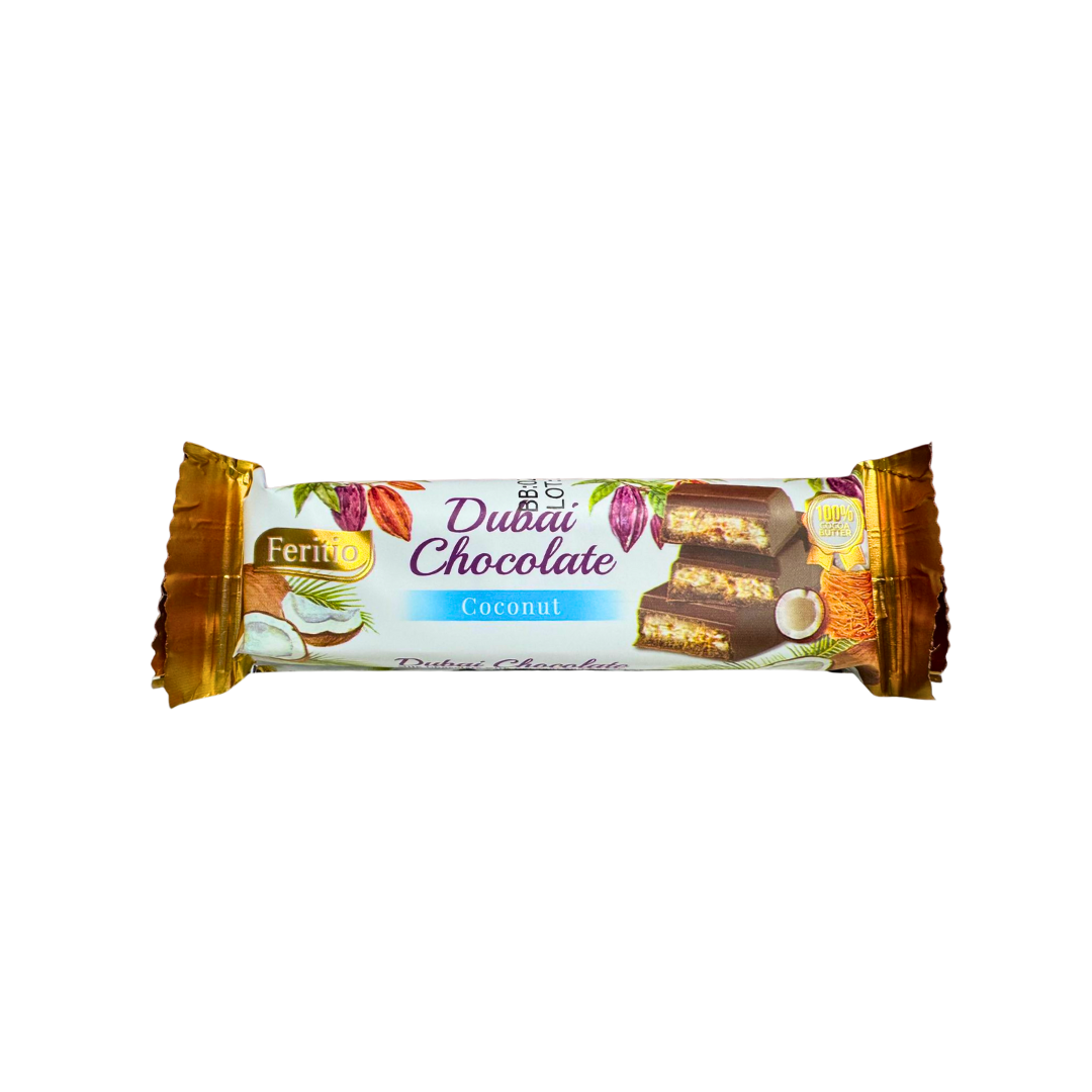 SW0911 - Feritio Dubai Chocolate Coconut 72 x 40g