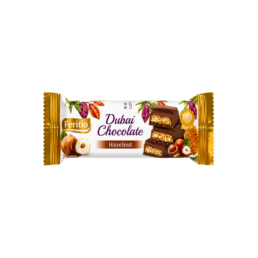 SW0912 - Feritio Dubai Chocolate Hazelnut 72 x 40g