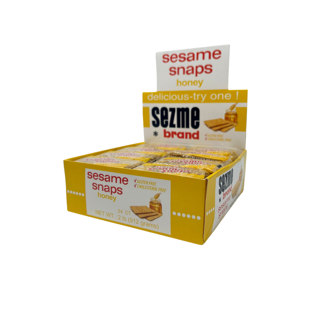 SW22C – Sezme Honey Sesame Snaps 24 x 38g