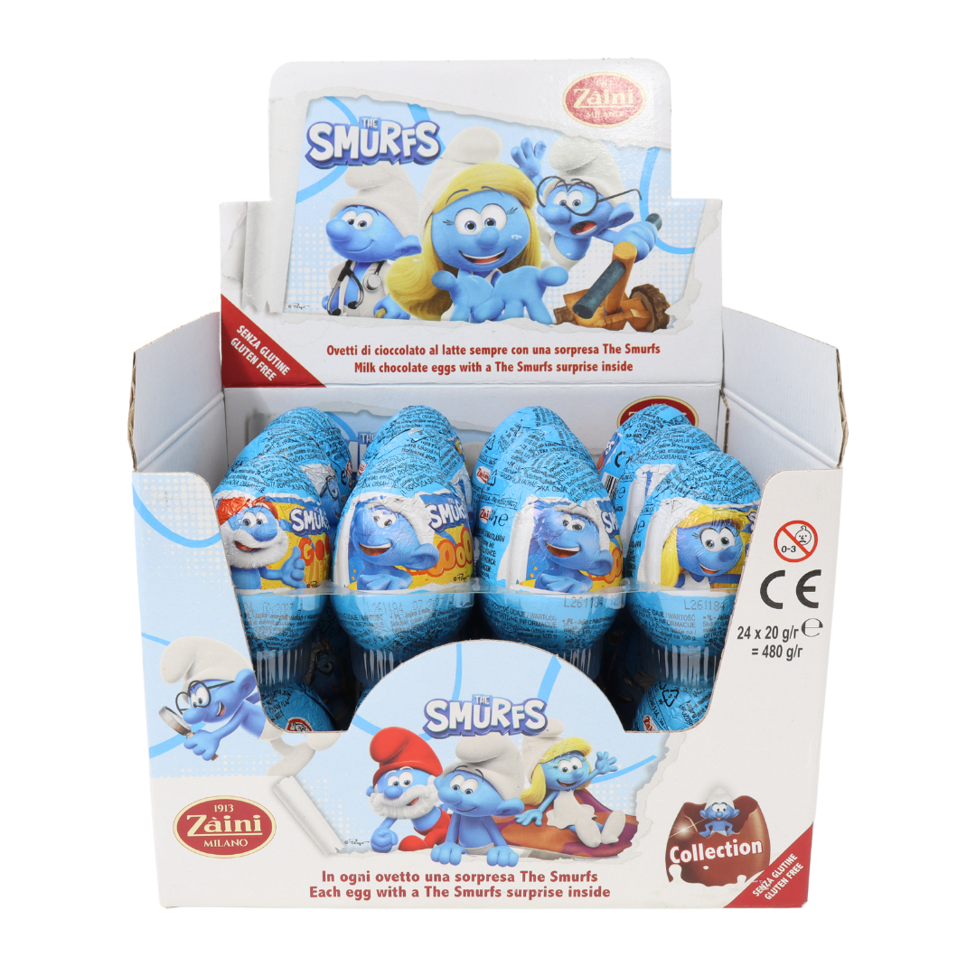 SW5209 - Zaini The Smurfs Eggs 24 x 20 g