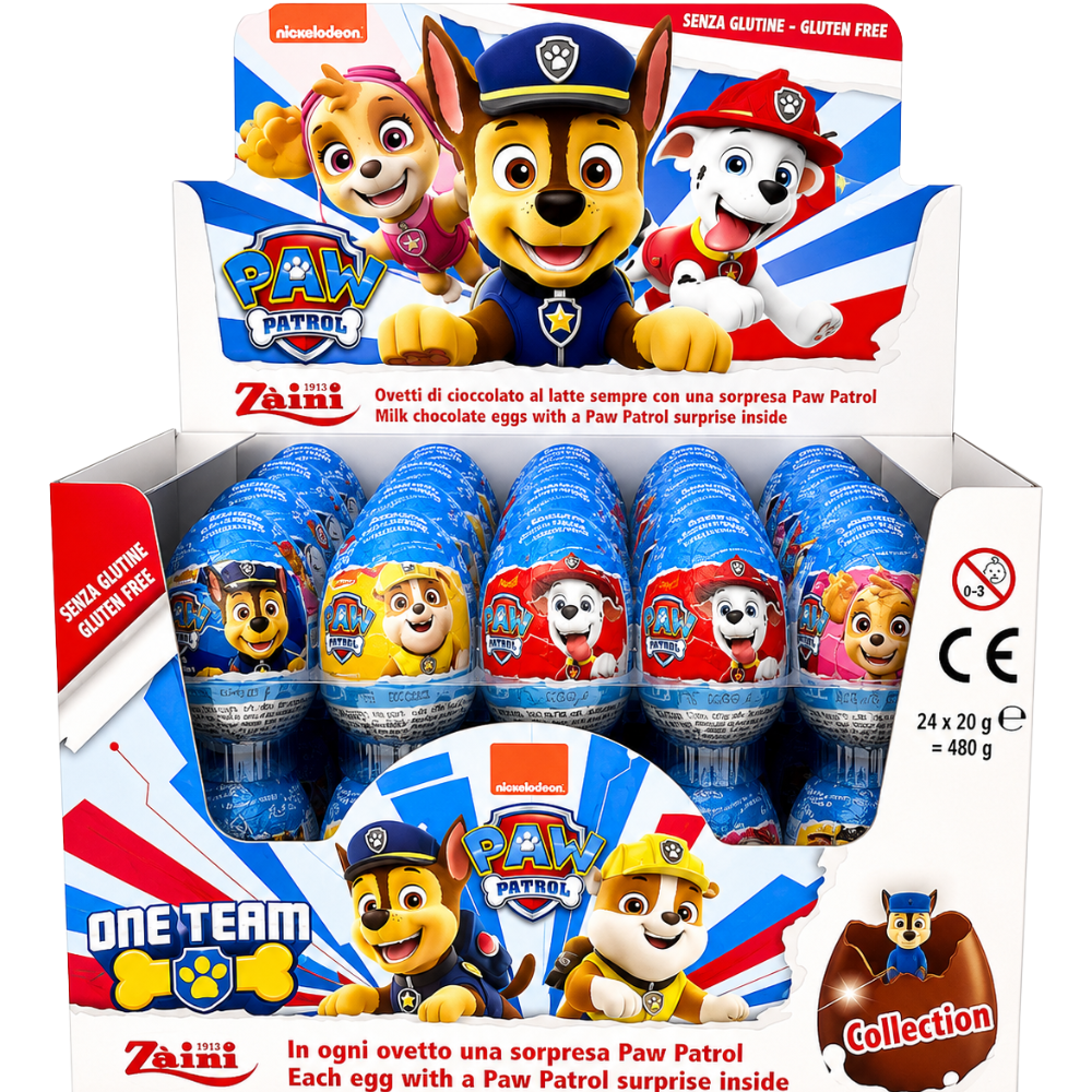 SW52B - Zaini PAW Patrol Cho Eggs 24 x 20 gr
