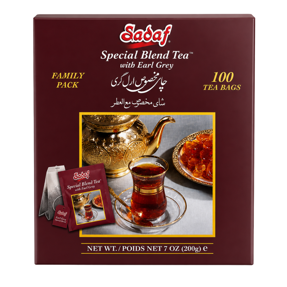 T08C – Sadaf No. 44-6122 Teabags Special Blend Earl Grey 12 x 100 ct.
