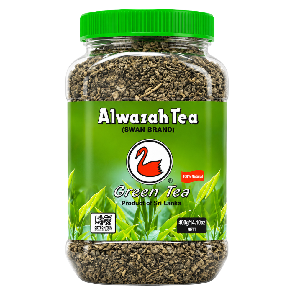 T34GG – Alwazah Jars Green Tea Loose 12 x 14 oz (400g)