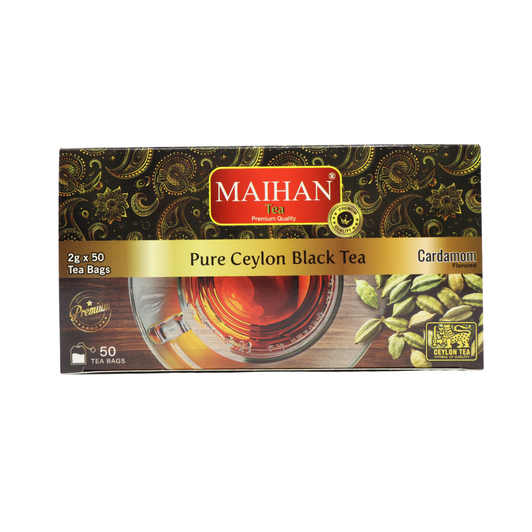 T4201 - Maihan Pure Ceylon Black Tea Bag W/ Cardamom 60 Box (2 gr x 50)