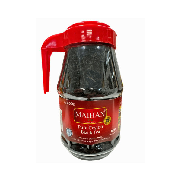 T42B - Maihan Pure Ceylon Black Tea (BOP1) Earl Grey Plastic Jar 10 x 400 gr