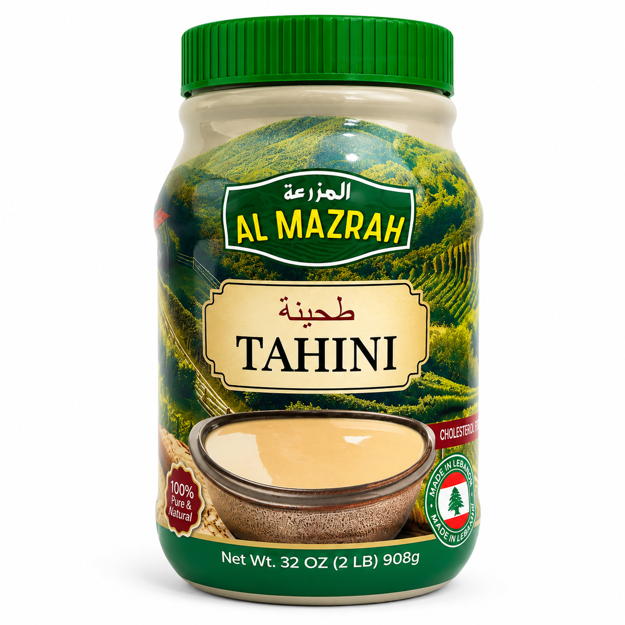 TH0902 – Lebanon 2 LB Sesame Tahini 12 x 32 oz Al Mazrah