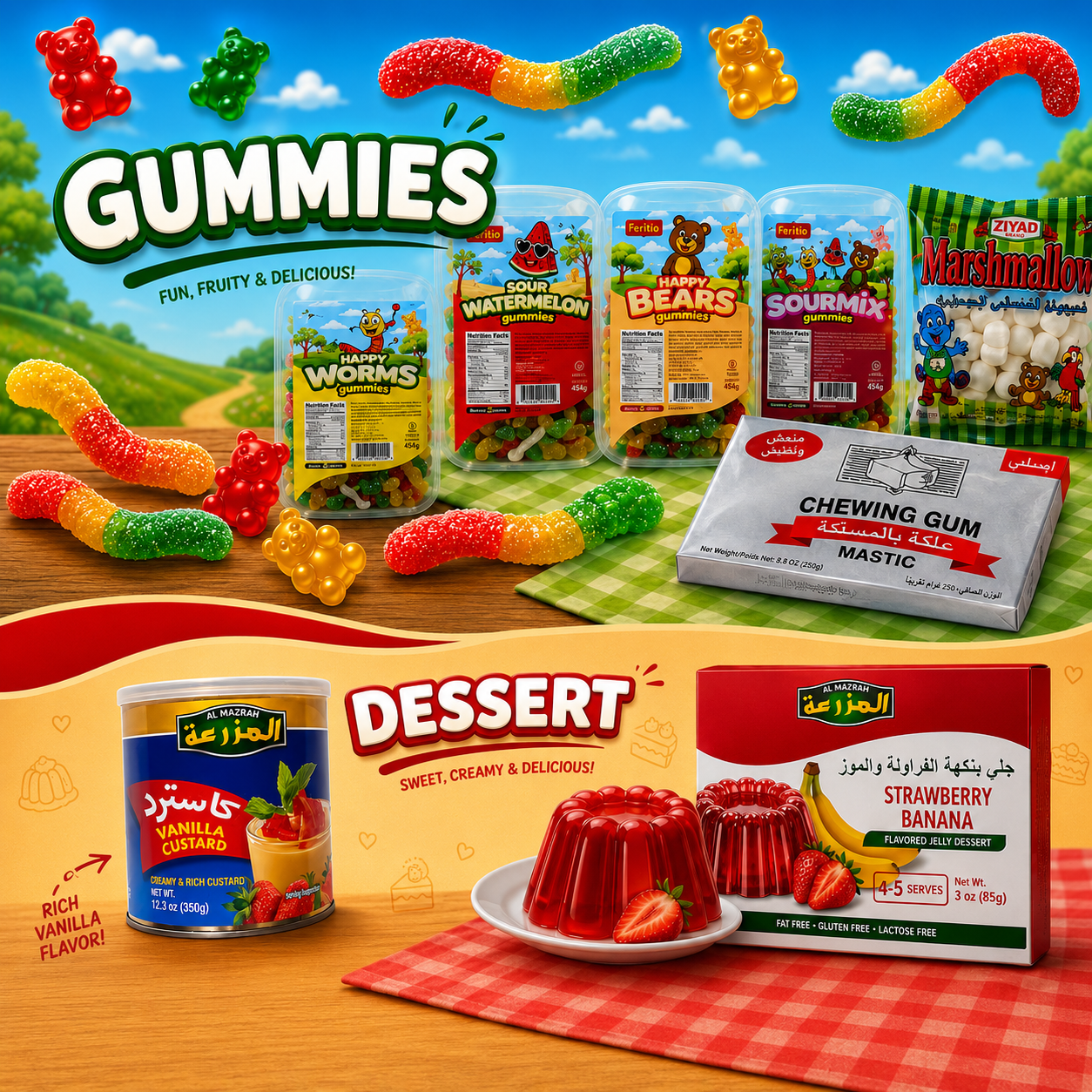 Gummies and Desserts
