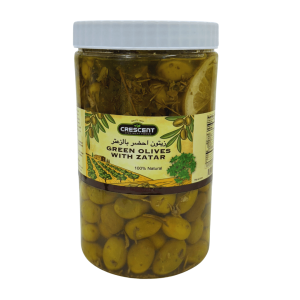 OV05D – Crescent Green Olives W/ Zaatar 9 x 1 KG