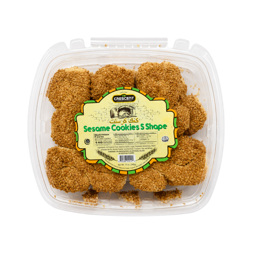 BK0128 – Crescent S Shape Sesame Cookies 10x12oz