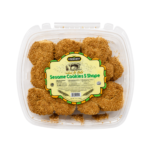 BK0128 – Crescent Sesame Cookies S Shapes 10 x 12 oz (340g)