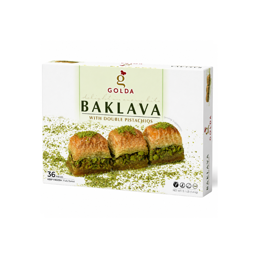 BK1102 – Golda With Double Pistachio Baklava 12 x 350 g