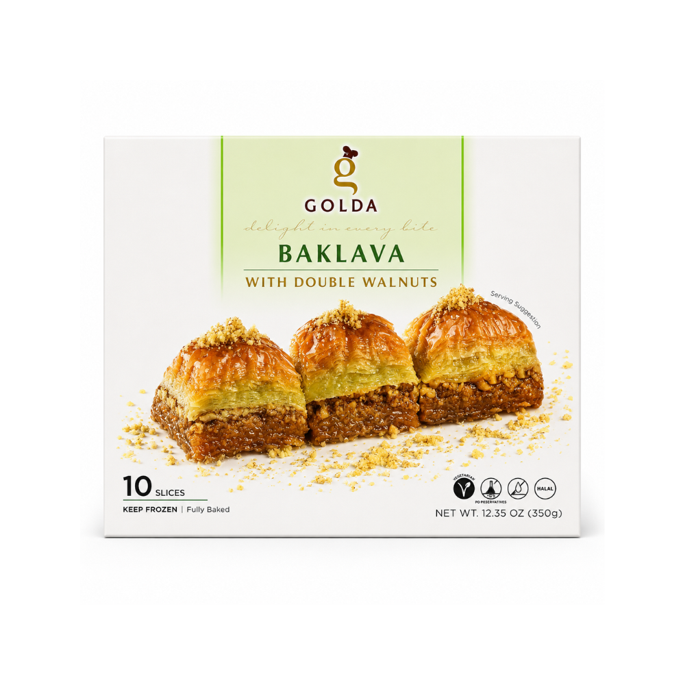 BK1107 – Golda  Baklava With Double Walnut 12 x 12.35 oz (350g)