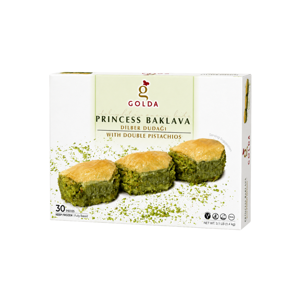 BK1111 – Golda Princess Baklava With Double Pistachio 12 x 350 g