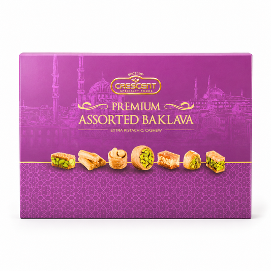 BK1116 - Crescent Premium Assorted Baklava 12 x 26.4 oz (750g)