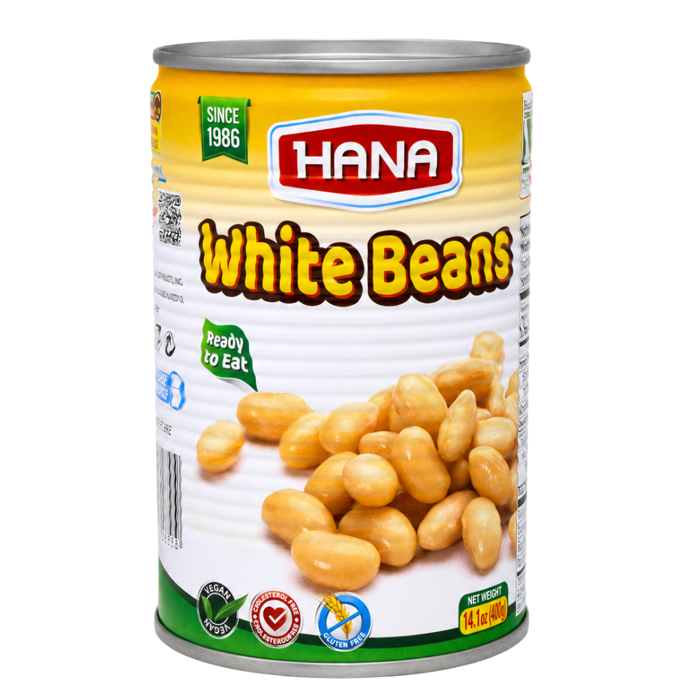 BN0204 - HANA White Beans  24 x 14 oz (400g)