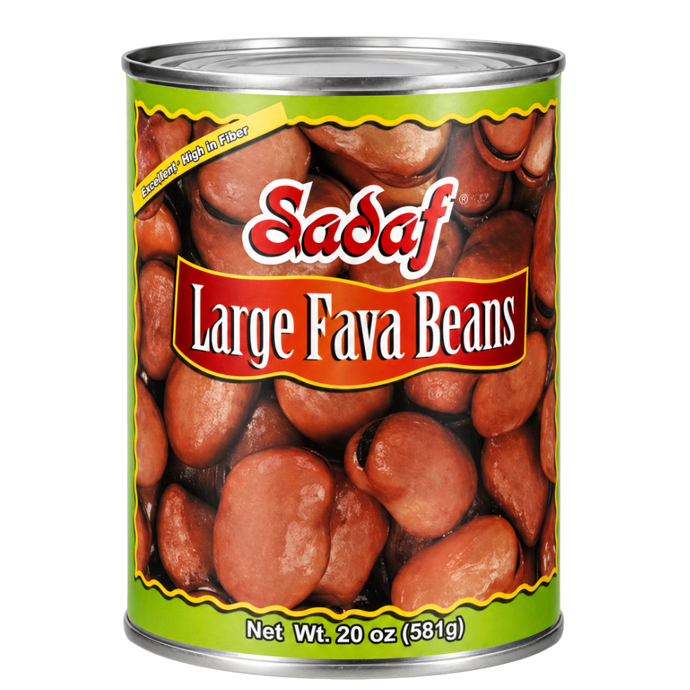 BN02A – Sadaf Large Fava Beans 24 x 20 oz. Cans