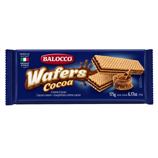 CB06L – Balocco Wafers Choco 12 x 6.17 oz (Sleeve)