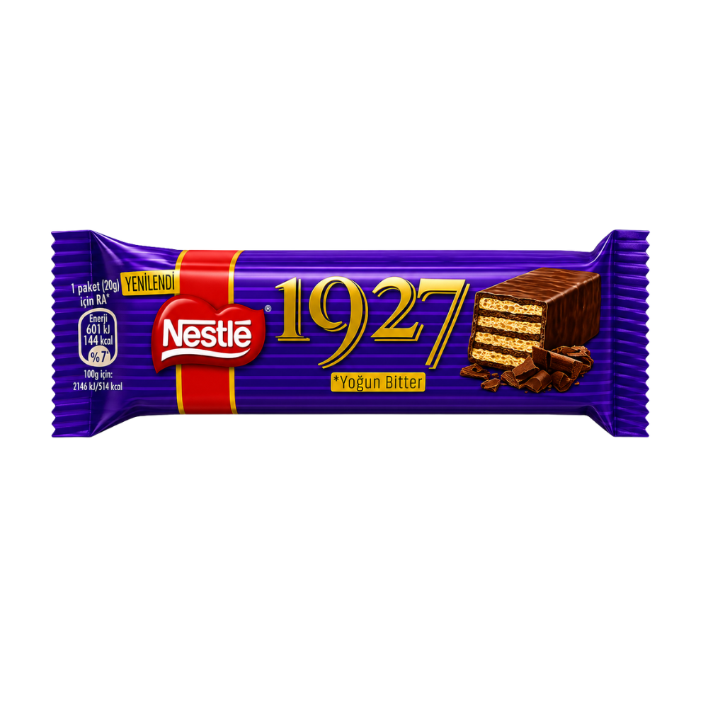 CB2001 - Nestle 1927 Yogun Bitter Tadinda  Wafer 12 x 28 gr
