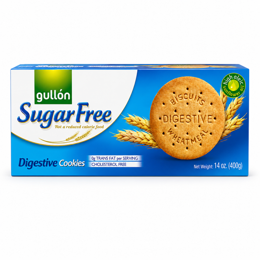 CB31D – Gullon Sugar Free Digestives Cookies 15 x 400 g