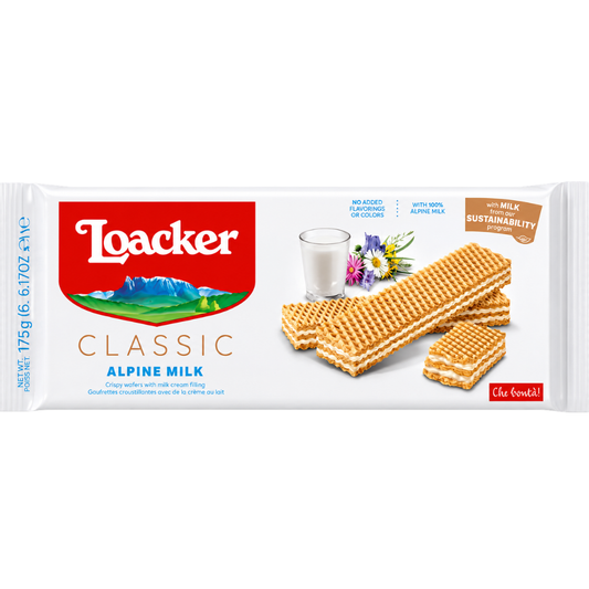 CB40E – Loacker Classic Alpine Milk 18 x 175 g