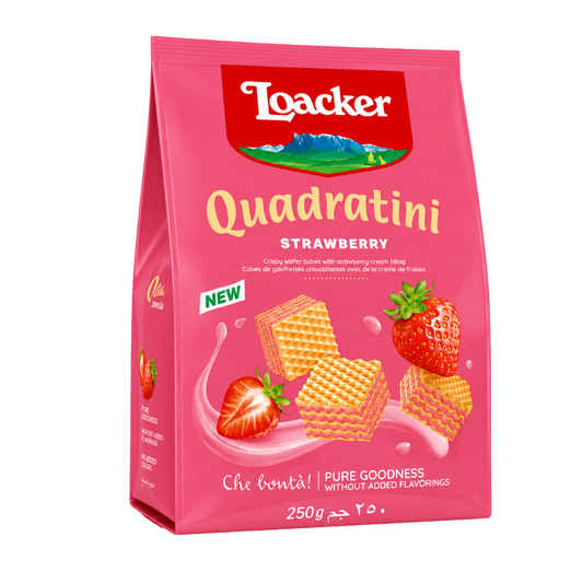 CB4101 - Loacker Quadratini Strawberry  6 x 250g
