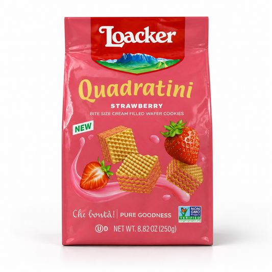 CB4101 - Loacker Quadratini Strawberry  6 x 250g