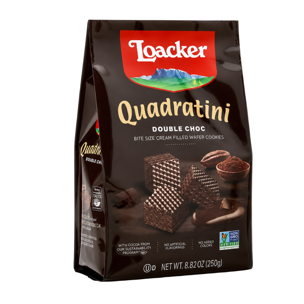 CB41F – Loacker Quadratini Double Choc 6 x 250 g