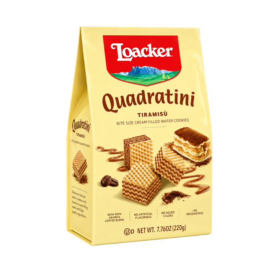 CB41L – Loacker Quadratini Tiramisu 6 x 220 g