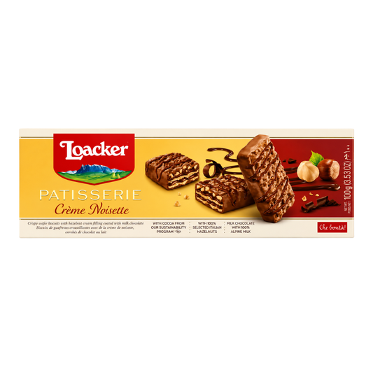 CB44B – Loacker Patisserie Cream Noisette 3.53oz