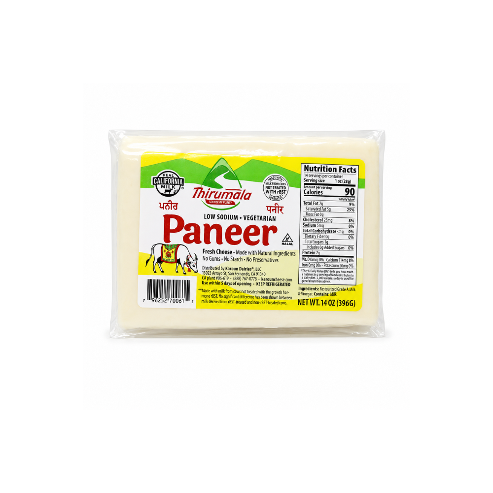 CH00203 - Thirumala Paneer Cheese 15 x 14 oz (396g)