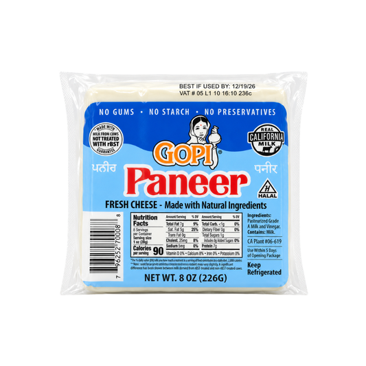 CH00205 - Gopi Paneer Cheese 12 x 8 oz