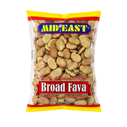 DB1202 - M.E. Large Broad Fava Beans (Bags) 18 x 24 oz (680g)