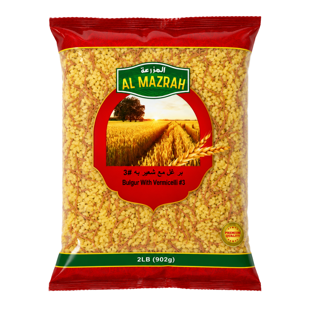 DB18E - Al Mazrah W / Vermicelli Bulgur # 3 12 x 2 lb.