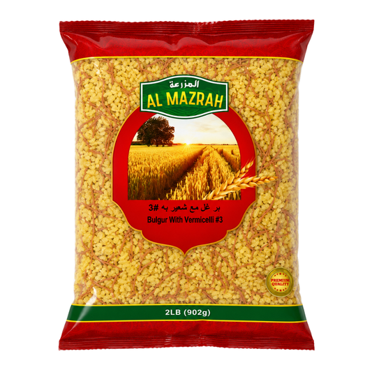 DB18E - Al Mazrah W / Vermicelli #3 Bulgur 12 x 32 oz (902g)