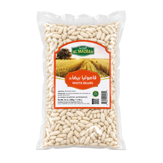DB31C – Almazrah White Beans ( Fasulye) 20 x 24 oz (680g)