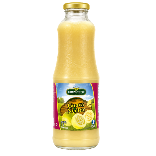 DK01C -Crescent Guava Nectar Glass Bottle 6 x 1 lt