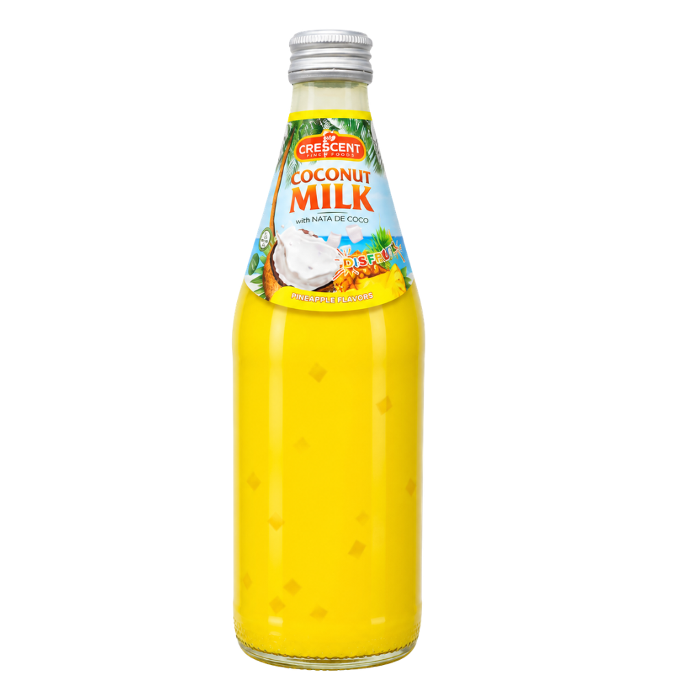 DK1204 – Crescent Coconut Milk With Nata De Coco Pineapple Flavor 12 x 485ml